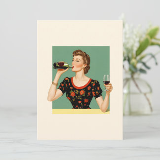 Humor-hälsningskort för vintage tack kort