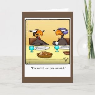 Humor-hälsningskort i Thanksgiving Helgkort