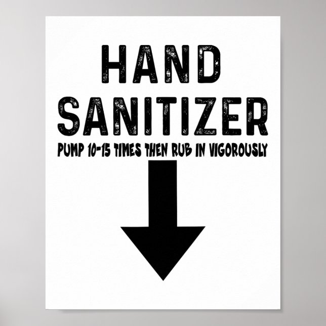 Humor Hand Sanitizer Poster (Framsidan)