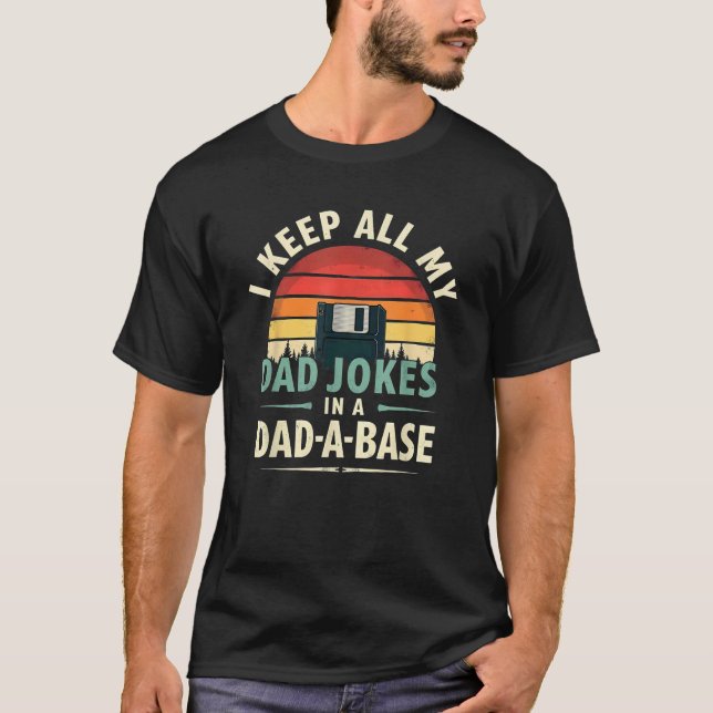 Humor I Behålla Pappa skämt i A-basen Pappa T Shirt (Framsida)