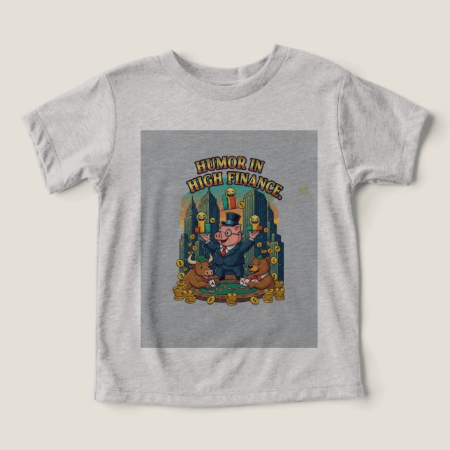 Humor i högfinans T-shirt (Design Framsida)