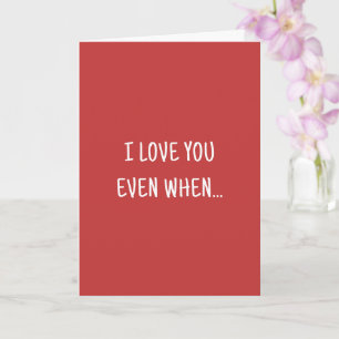 Humor I Kärlek You Movie Joke Funny Valentines day Kort