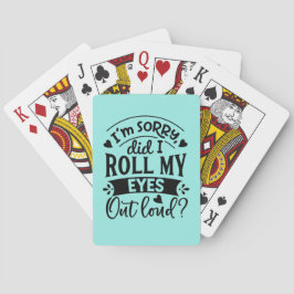 Humor i uppspelningskort casinokort