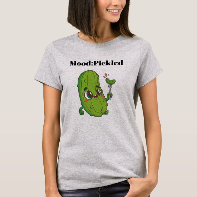 Humör: Inlagd Rolig Grafisk T-Shirt (Framsida)