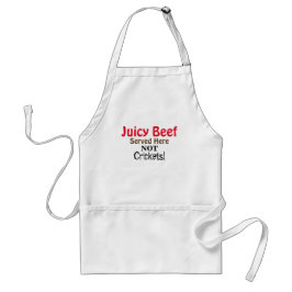 Humor Juicy Beef not Cricks Grilling Apron Förkläde