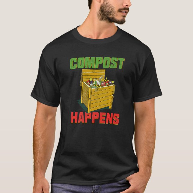 Humor Kompost Händer Trädgårdsredskap T Shirt (Framsida)