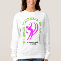 Humor Kvinnors Golf QUEEN SPELAR ELAKET PÅ GRÖNTEN