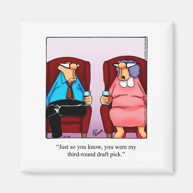 Humor-kylskåp för fotboll magnet (Framsidan)