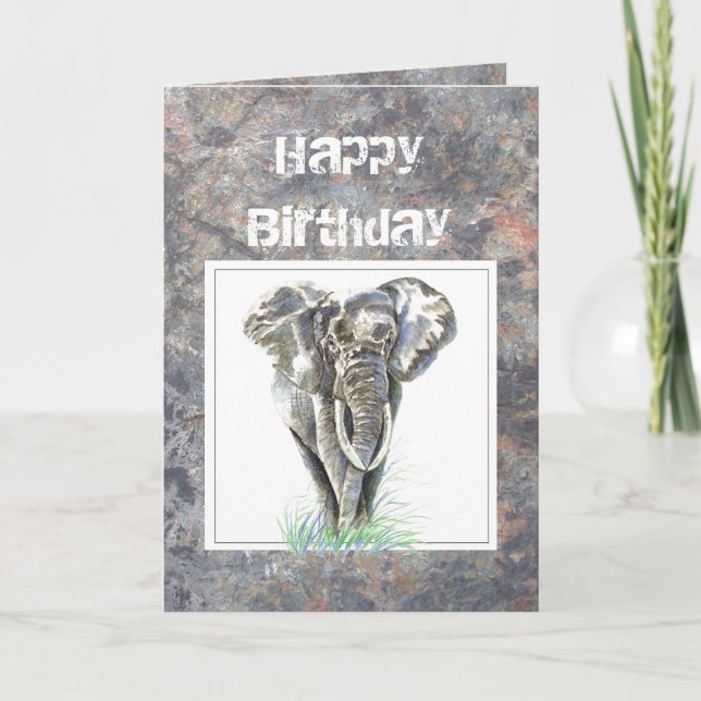 Humor, Masculine, Elephant, Tuff kille Kort (Framsida)