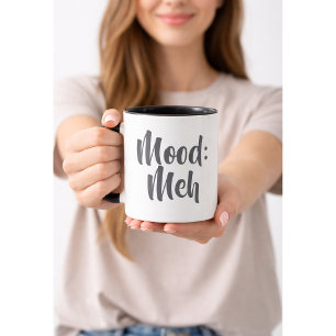 Humör: Meh Minimalistisk Rolig Mugg