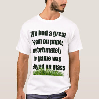 Humor, minne, skämt, sport, fotboll, fotboll t shirt
