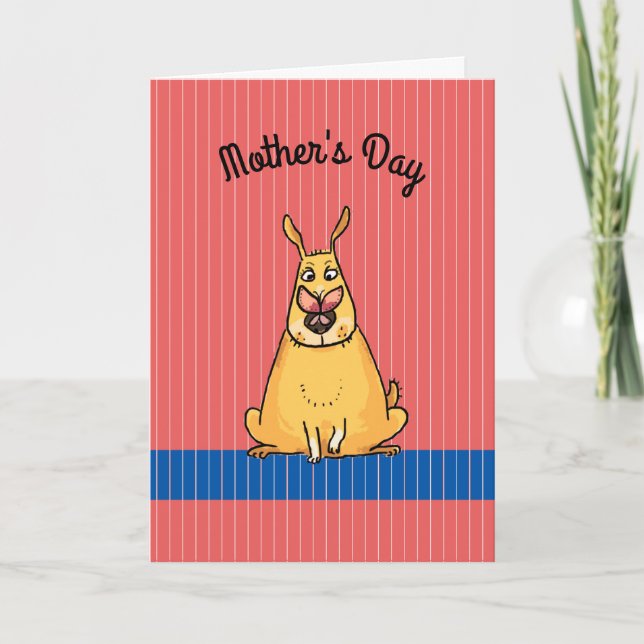 Humör Mors dag från Hund Card Helgkort (Framsida)