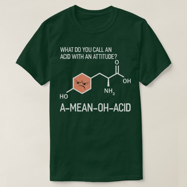 Humor Nerdy Chemistry T Shirt GiftsAmino Acid for (Design framsida)