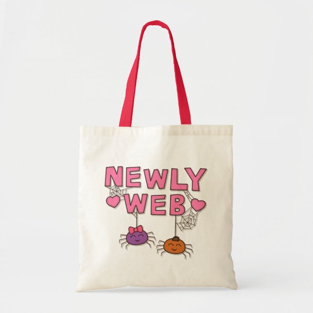 Humor Nyligen Webb Spindlar Nyligen Gift Puns Tote Tygkasse (Framsidan)