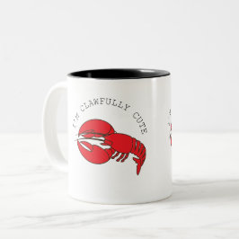 Humor och Quirky Lobster Två-Tonad Mugg