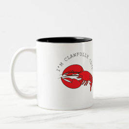 Humor och Quirky Lobster Två-Tonad Mugg