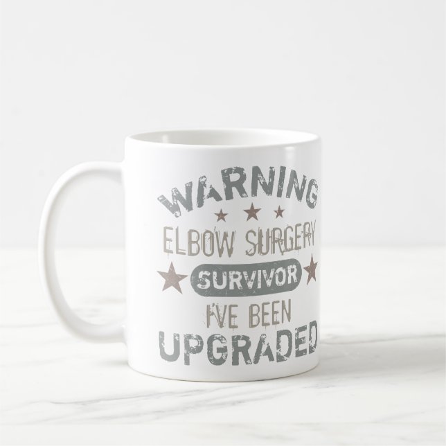 Humor om armbågskirurgi Uppgraderad Kaffemugg (Vänster)