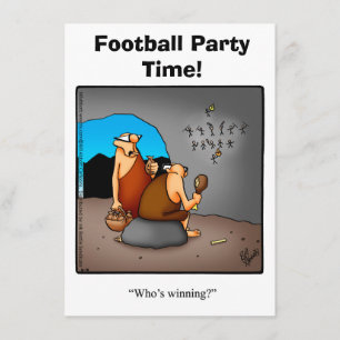 Humor-partikombjöds in till den populära fotbollsp inbjudningar