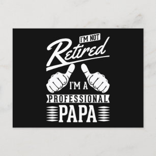 Humör pensionerad Pappa Pension Far Vykort