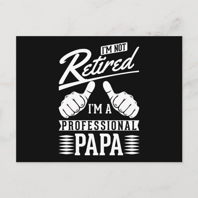 Humör pensionerad Pappa Pension Far Vykort (Framsida)