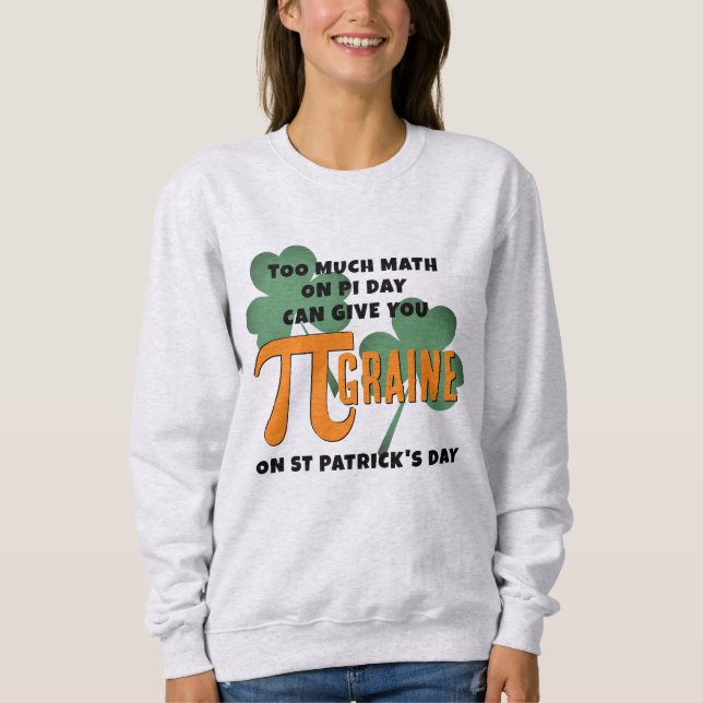 Humor Pi Day St patrick's day Math T Shirt (Framsida)