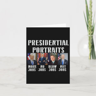 Humor president Porträtt Trump Obama Biden Cli Kort