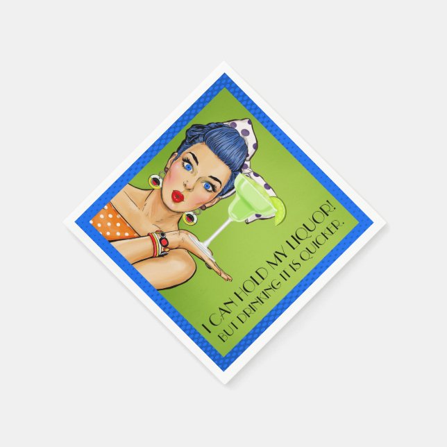 Humor Retro Liquor (Party) Cocktail Napkins Pappersservett (Hörn)