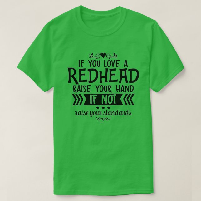 Humor Rödhårig T Shirt (Design framsida)