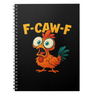 Humor Rolig Kråka F-Caw-F Gotisk Anteckningsbok