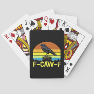 Humor Rolig Kråka F-Caw-F Gotisk Casinokort