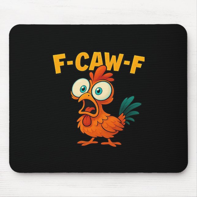 Humor Rolig Kråka F-Caw-F Gotisk Musmatta (Framsidan)