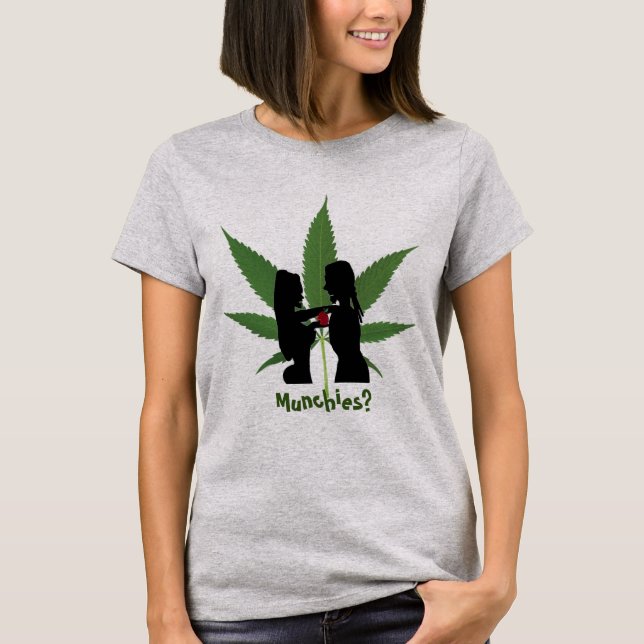 Humor Roligt Munchies? T Shirt (Framsida)