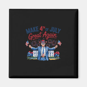 Humor Roligt Trump Gör 4:e Juli Stort Igen Män Magnet
