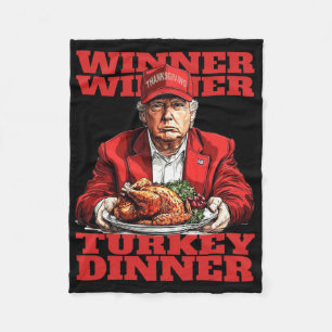 Humor Roligt Trump Vinnare Vinnare Turk middag Än Fleecefilt