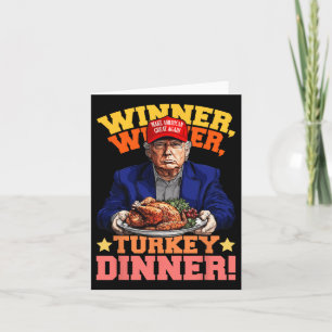 Humor Roligt Trump Vinnare Vinnare Turkisk Middag Kort