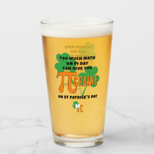 Humor St patrick's day Pi Day Math Monogram Glaskopp