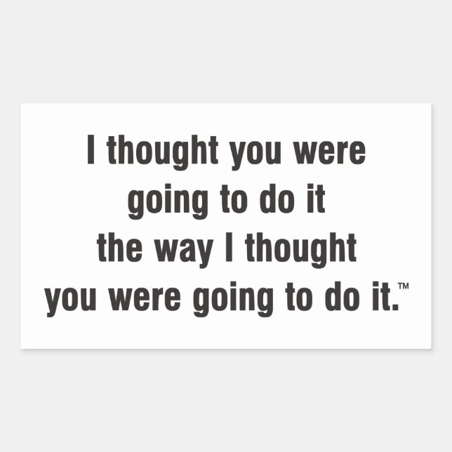 Humor Stickers Rektangulärt Klistermärke (Framsida)