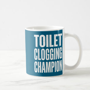 Humor stoppar badrum Toalett Mästare Skämt Humor Kaffemugg