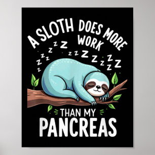 Humor T1d T2d A-kortplatsen fungerar bättre än min Poster