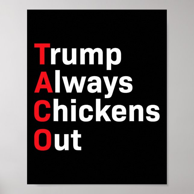 Humor Taco Trump: Chickens ut Poster (Framsidan)