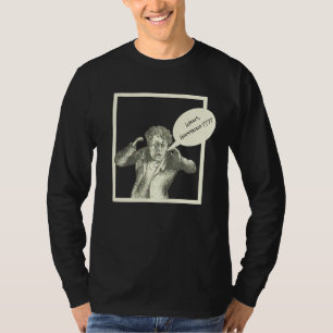 HUMOR/TECKNAD MAN/"VAD HÄNDER?????? T SHIRT