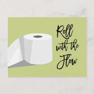 Humor Toalettpapper Uppställd Bröllopsannons Helg Vykort