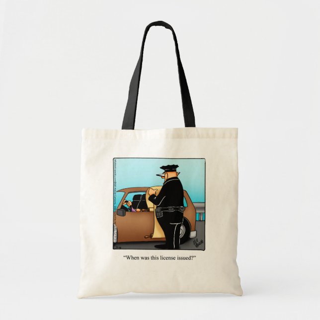 Humor Tote Bag - hög tid Tygkasse (Framsidan)