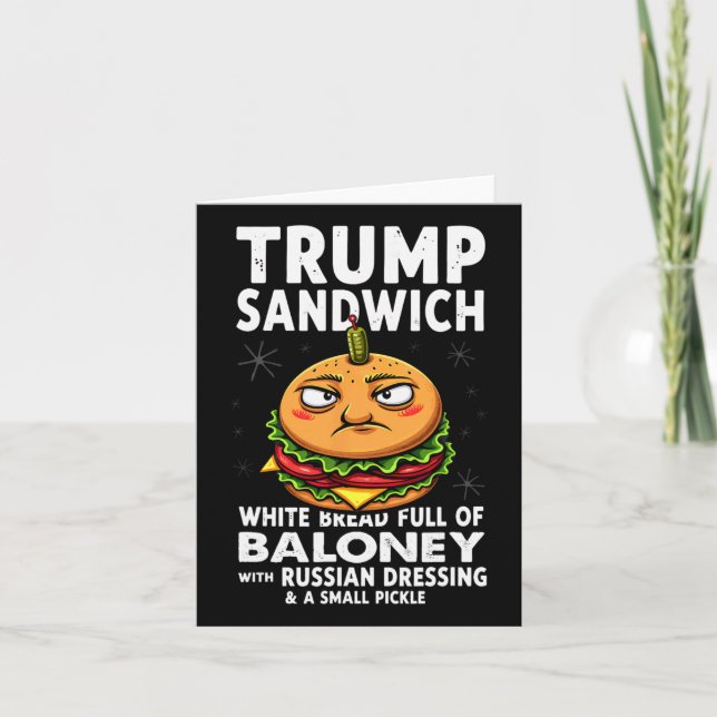 Humor Trump Sandwich Kort (Framsida)