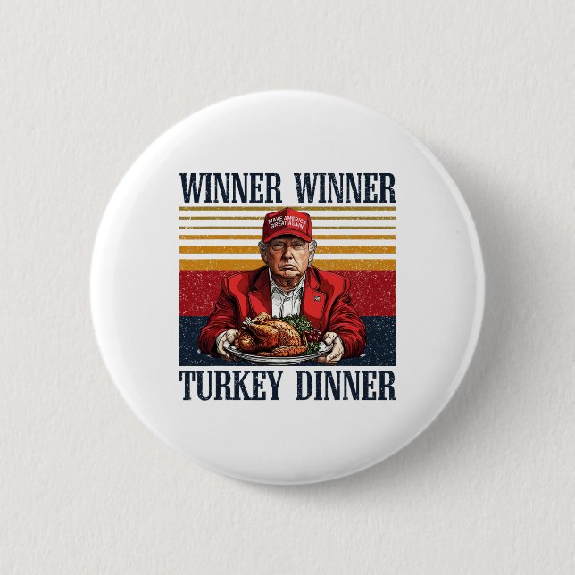 Humor Trump Winner Winner Turkey Dinner Funny Than Knapp (Framsida)