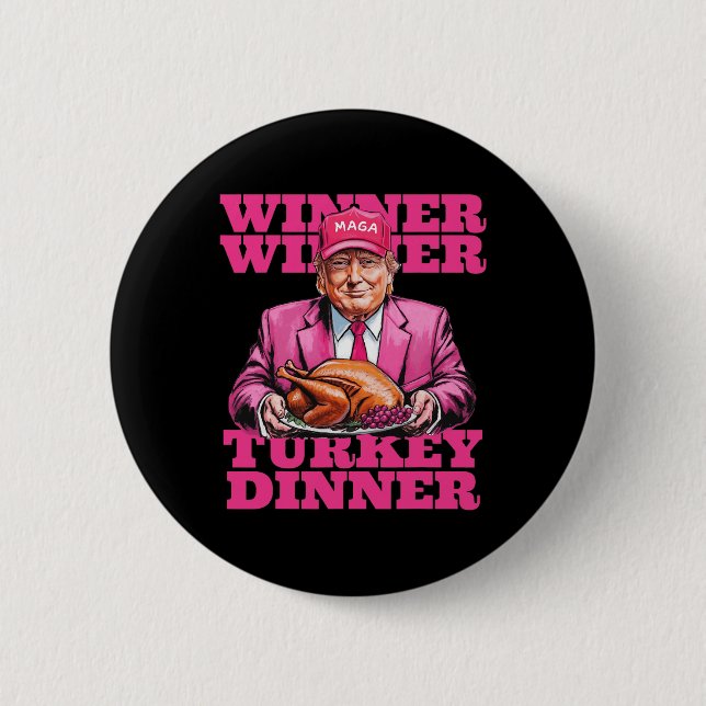 Humor Trump Winner Winner Turkey Dinner Funny Than Knapp (Framsida)