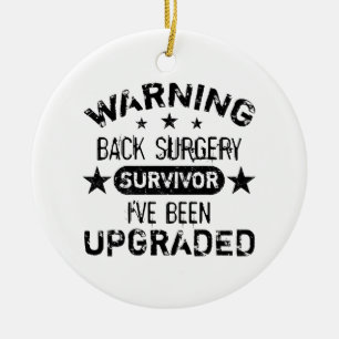 Humor uppgraderad för back Surgery Julgransprydnad Keramik