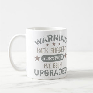 Humor uppgraderad för back Surgery Kaffemugg