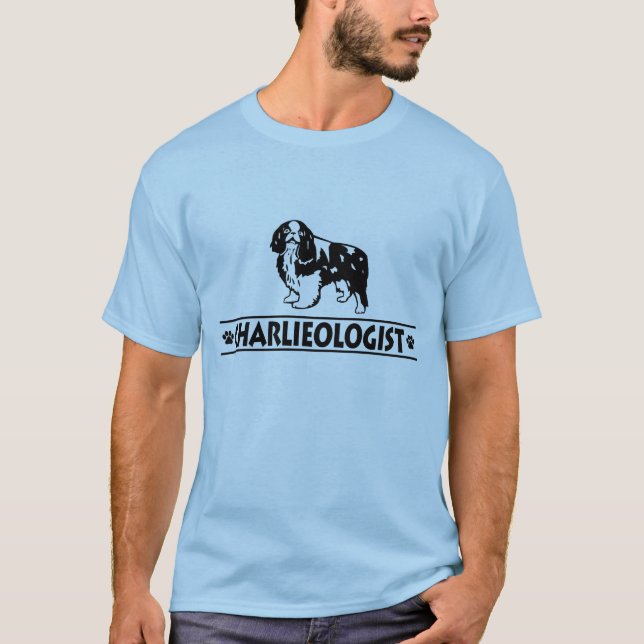 Humoral Cavalier Kung Charles spanjor T Shirt (Framsida)