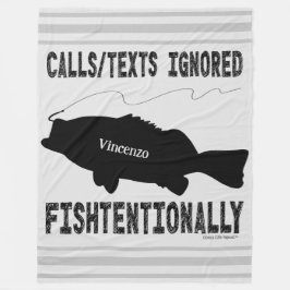Humoral fisketext Silhouette Fleecefilt